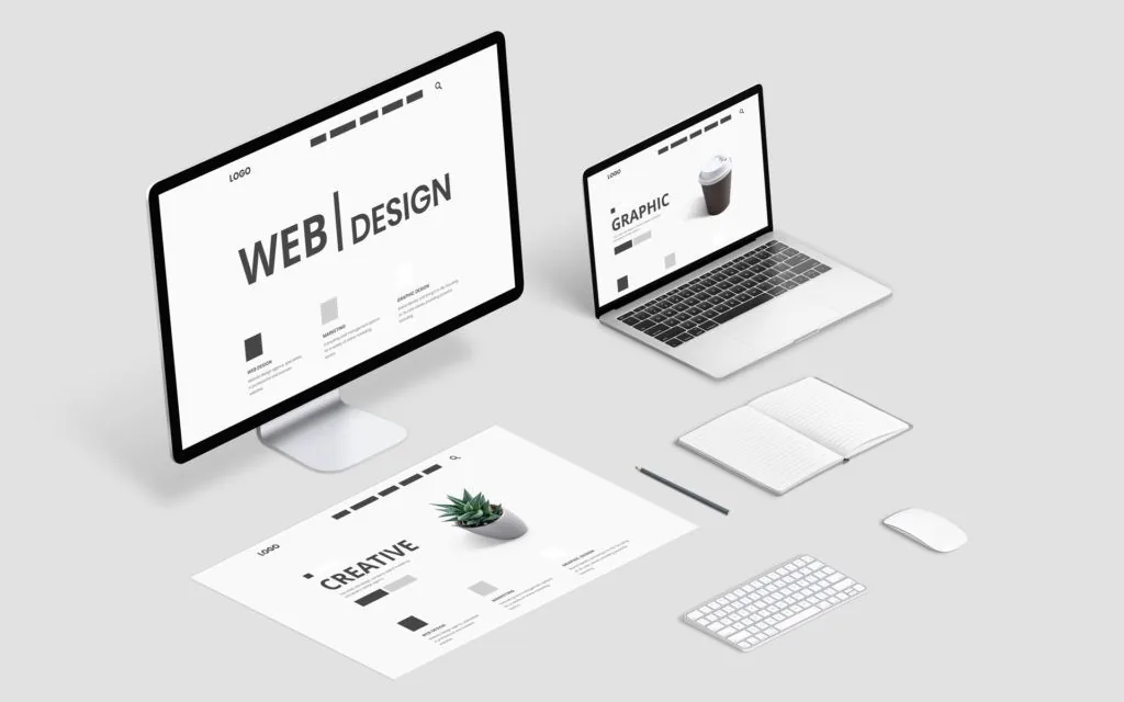Minimalistisches Webdesign