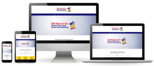 B&B Waberski Bau Website Ansicht auf verschiedenen Endgeräten