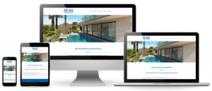 Alios Pool Website Ansicht auf verschiedenen Endgeräten