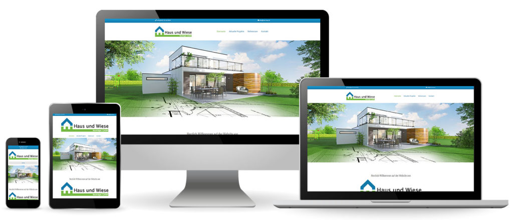 Launch der Website für Haus und Wiese Bauträger GmbH